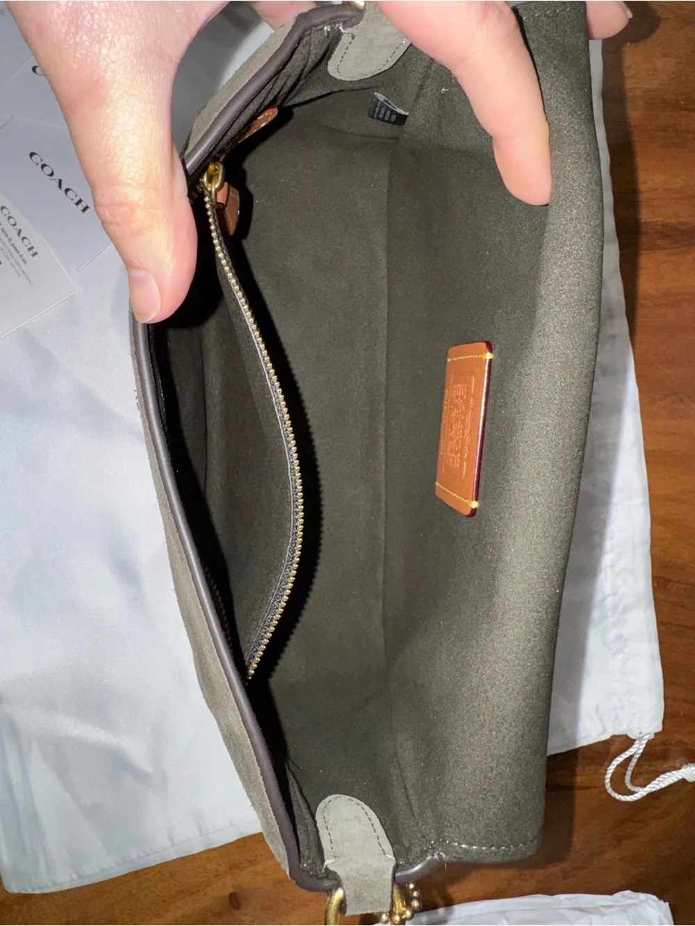 Coach Olive Suede soft Tabby - Picture 9 of 12